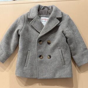 Cat & Jack Charcoal Double-Breasted Kids Pea Coat